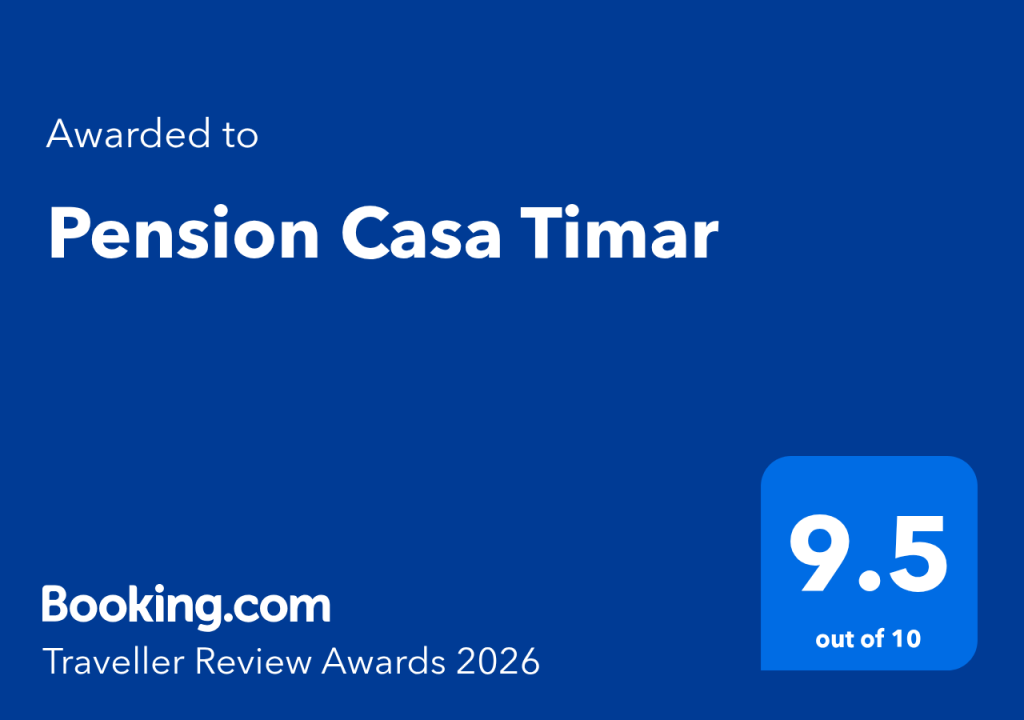 Booking.com Traveller Review Award 2026 – Pensiunea Casa Timar Brașov – scor 9.5